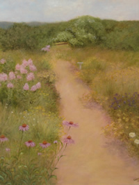 A painting of Surrybrook Garden